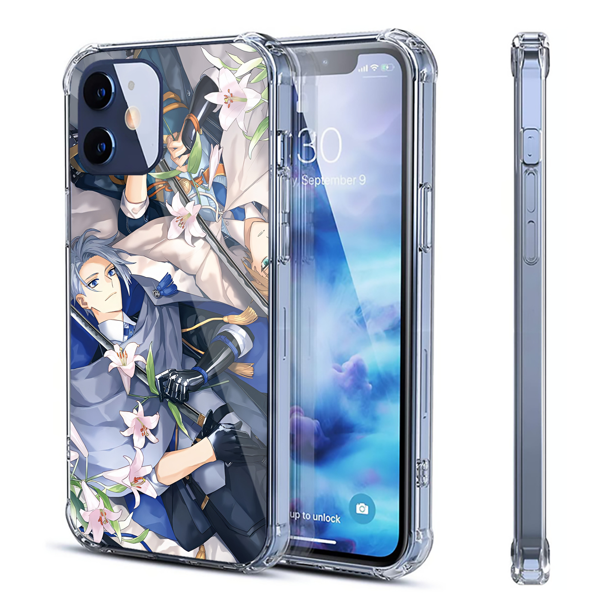 （画像用） 刀剣乱舞 Touken Ranbu 【iPhone 12シリーズ対応】透明スマホケース（クリアソフトケース）